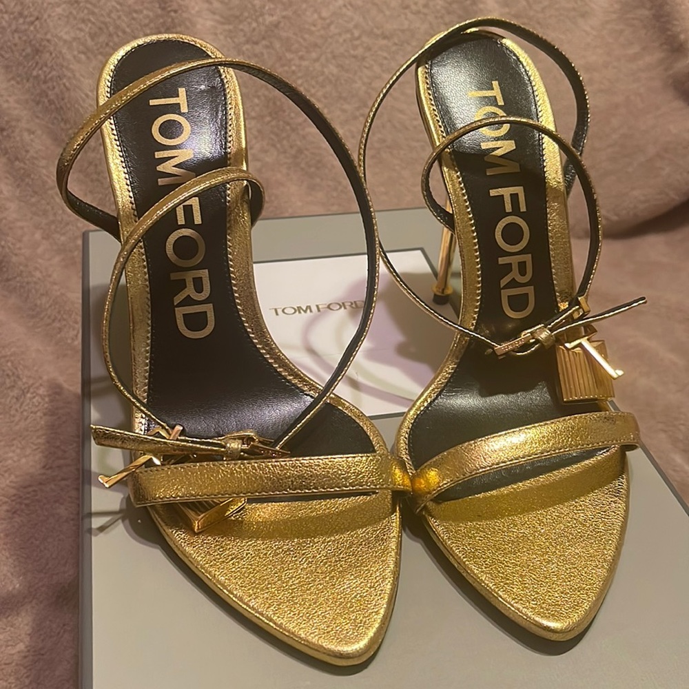 Gold Tom Ford Heels
